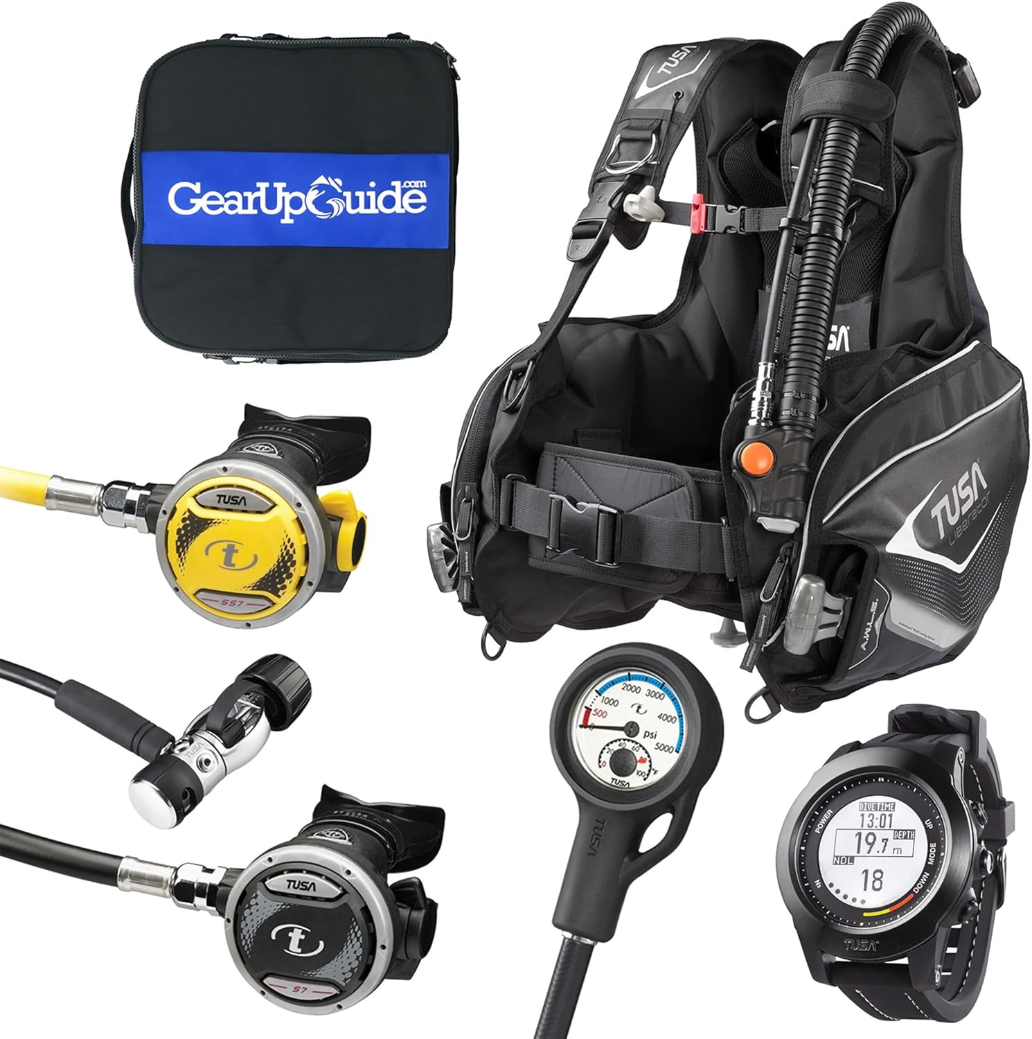 TUSA Complete Scuba Diving Gear Package Assembled